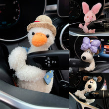 Load image into Gallery viewer, Car Suspension Decoration Plush Wiper Wye Shield Doll Cute Bowknot Cartoon Dog Car Decoration Auto Parts