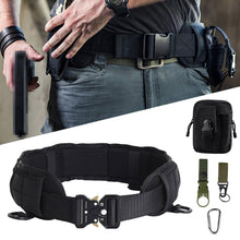 Load image into Gallery viewer, Tactical Padded Belt Men Hunting Molle Battle Belt Set War Belt Military Inner Waist Belt with Phone Tool Bag Hook