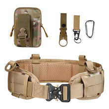 Load image into Gallery viewer, Tactical Padded Belt Men Hunting Molle Battle Belt Set War Belt Military Inner Waist Belt with Phone Tool Bag Hook