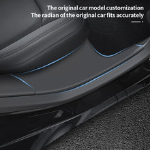 Load image into Gallery viewer, 2Pcs Rear Door Sill Protector Scuff Plate Cover Door Inner Sill Cover ABS Decal Sticker For Tesla Model Y 2021 2022