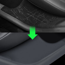 Load image into Gallery viewer, 2Pcs Rear Door Sill Protector Scuff Plate Cover Door Inner Sill Cover ABS Decal Sticker For Tesla Model Y 2021 2022
