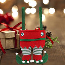 Load image into Gallery viewer, 1Pc Christmas Bags Elf Candy Bag Velvet Santa Claus Pants Bags Christmas Stocking Holiday Party Decor Gifts Holder Christmas Socks