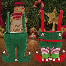 Load image into Gallery viewer, 1Pc Christmas Bags Elf Candy Bag Velvet Santa Claus Pants Bags Christmas Stocking Holiday Party Decor Gifts Holder Christmas Socks
