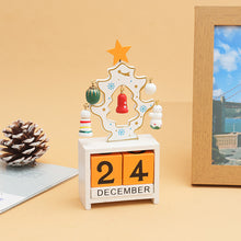 Load image into Gallery viewer, 1Pc Christmas Decorations Wooden Countdown Calendar Ornament Gift Party Supplies Window Table Home Decor Santa Claus Snowman Elk