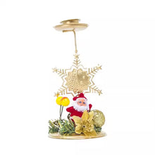 Load image into Gallery viewer, 1Pc Christmas Wrought Iron Candle Holder Decoration Ornaments Luxury Metal Candle Christmas Decoration For Home Decor