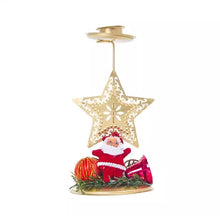 Load image into Gallery viewer, 1Pc Christmas Wrought Iron Candle Holder Decoration Ornaments Luxury Metal Candle Christmas Decoration For Home Decor