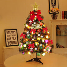 Load image into Gallery viewer, Desktop Christmas Tree LED Light 50CM 60CM Mini Table Gift Xmas Tree Artificial Christmas Tree Ornament Home Decoration