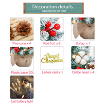 Load image into Gallery viewer, Desktop Christmas Tree LED Light 55CM 60CM Mini Table Gift Xmas Tree Artificial Christmas Tree Ornament Home Decoration