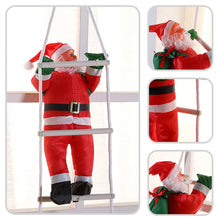 Load image into Gallery viewer, 1Pc Santa Claus Climbing Ladder Ornaments Xmas Tree Santa Claus Climbing Ladder Rope Hanging Pendant Merry Christmas Decoration