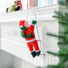 Load image into Gallery viewer, 1Pc Santa Claus Climbing Ladder Ornaments Xmas Tree Santa Claus Climbing Ladder Rope Hanging Pendant Merry Christmas Decoration
