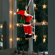 Load image into Gallery viewer, 1Pc Santa Claus Climbing Ladder Ornaments Xmas Tree Santa Claus Climbing Ladder Rope Hanging Pendant Merry Christmas Decoration