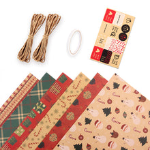 Load image into Gallery viewer, Christmas Ornaments Single-sided Paper Party Wedding DIY Craft Decoration Wrapping Paper Christmas Gift Kraft Decor