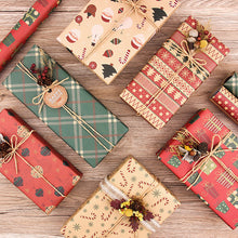Load image into Gallery viewer, Christmas Ornaments Single-sided Paper Party Wedding DIY Craft Decoration Wrapping Paper Christmas Gift Kraft Decor