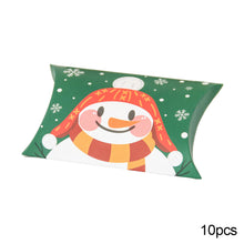 Load image into Gallery viewer, 10Pcs Christmas Candy Pillow Shape Box Handmade Biscuit Santa Claus Packaging Boxes Party Supplies
