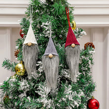 Load image into Gallery viewer, 1Pc Merry Christmas Ornaments Plush Doll Santa Claus Christmas Tree Pendant Doll Hang Decoration for Home Noel Natal Happy New Year