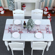 Load image into Gallery viewer, 1Pc Christmas Tablecloth Snowflake Runner For Rustic Kitchen Decorations Rustic Kitchen Table Decorations Winter