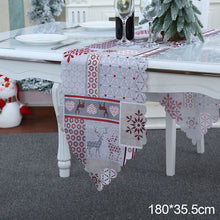 Load image into Gallery viewer, 1Pc Christmas Tablecloth Snowflake Runner For Rustic Kitchen Decorations Rustic Kitchen Table Decorations Winter