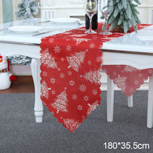 Load image into Gallery viewer, 1Pc Christmas Tablecloth Snowflake Runner For Rustic Kitchen Decorations Rustic Kitchen Table Decorations Winter