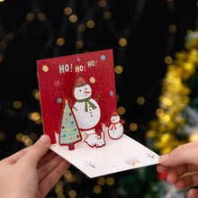 Load image into Gallery viewer, Christmas Three-dimensional Greeting Card Decorations Message Card Ornament Greeting Card Decor for Home Xmas New Year Gift Party