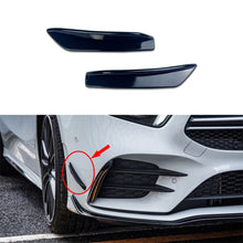 Load image into Gallery viewer, 2Pcs Car Front Bumper Fog Lamp Side Fins Lip Splitters Air Trim Fitmet For Mercedes Benz A Class A160 A180 A200 A250 A35 W177 AMG 2019+