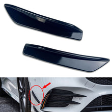 Load image into Gallery viewer, 2Pcs Car Front Bumper Fog Lamp Side Fins Lip Splitters Air Trim Fitmet For Mercedes Benz A Class A160 A180 A200 A250 A35 W177 AMG 2019+