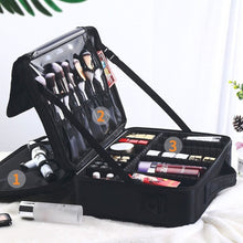 Load image into Gallery viewer, Large Capacity Makeup Bag Portable Outgoing Cosmetics and Skincare Storage Bag Partition Protective Cover