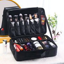 Load image into Gallery viewer, Large Capacity Makeup Bag Portable Outgoing Cosmetics and Skincare Storage Bag Partition Protective Cover