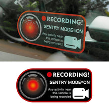 Load image into Gallery viewer, Car Door Invader Sentinel Mode Warning Stickers Electrostatic Stickers Electric Auto Accessorie For Tesla Model 3 Y S X