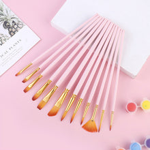 Load image into Gallery viewer, 12pcs/lot Different Size Artistic Painting Brush Set Fine Nylon Hair Paint Brush Watercolor Acrylic Oil Painting Brushes Drawing Art Supplies