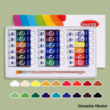 Load image into Gallery viewer, 12/24/36colors Watercolor Paint Set in Tubes Art Academy Gouache Pigment Kit 5ml/Tube Watercolor Pigment for Artistic Students Beginners