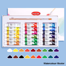 Load image into Gallery viewer, 12/24/36colors Watercolor Paint Set in Tubes Art Academy Gouache Pigment Kit 5ml/Tube Watercolor Pigment for Artistic Students Beginners