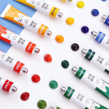 Load image into Gallery viewer, 12/24/36colors Watercolor Paint Set in Tubes Art Academy Gouache Pigment Kit 5ml/Tube Watercolor Pigment for Artistic Students Beginners