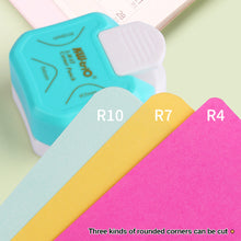 Load image into Gallery viewer, 3-in-1 Corner Rounder Paper Card Corner Punches Scrapbooking DIY Mini Corner Cutter R4/R7/R10mm Circle Trimmer Punch Office Supplies