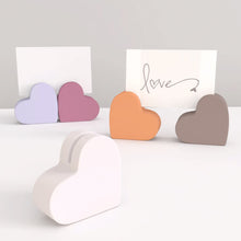 Load image into Gallery viewer, DIY Cards Photos Holder Silicone Mold Heart Rainbow Shape Resin Concrete Cement Mold DIY Epoxy Handcraft Ornament Mould