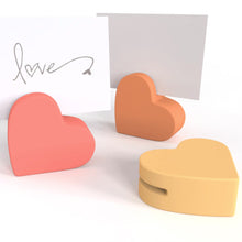 Load image into Gallery viewer, DIY Cards Photos Holder Silicone Mold Heart Rainbow Shape Resin Concrete Cement Mold DIY Epoxy Handcraft Ornament Mould