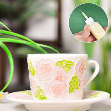 Load image into Gallery viewer, 50ml Pottery Mud Painting Bottle with Nozzle Set Squeeze Mud Bottle with Needle DIY Pottery Ceramic Texture Coloring Glaze Painted Clay Sculpture Tool