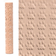 Load image into Gallery viewer, Wooden Texture Rolling Pin Ceramic Pottery Art Embossed Rod Flower Pattern Mud Embossing Rolling Stick DIY Clay Craft Tool