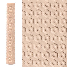 Load image into Gallery viewer, Wooden Texture Rolling Pin Ceramic Pottery Art Embossed Rod Flower Pattern Mud Embossing Rolling Stick DIY Clay Craft Tool