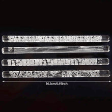 Load image into Gallery viewer, Acrylic Texture Rolling Pin Ceramic Pottery Art Embossed Rod Flower Pattern Mud Embossing Rolling Stick DIY Clay Craft Tool