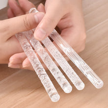 Load image into Gallery viewer, Acrylic Texture Rolling Pin Ceramic Pottery Art Embossed Rod Flower Pattern Mud Embossing Rolling Stick DIY Clay Craft Tool
