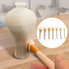 Load image into Gallery viewer, Multifunction Wool Hair Brush for Pottery Moisturizing Glazing Brush DIY Sculpture Dust Cleaning Soft Hair Brush