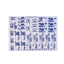 Load image into Gallery viewer, Pottery Art Transfer Paper Underglaze Paper Ceramics Clay Flower Paper Blue and White Porcelain Decal Paper 47*35CM