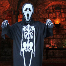 Load image into Gallery viewer, Halloween Scary Costume Grim Reaper Costume for Boys Kids Costume with Gloves Mask Masquerade Cosplay Party Props