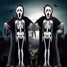 Load image into Gallery viewer, Halloween Scary Costume Grim Reaper Costume for Boys Kids Costume with Gloves Mask Masquerade Cosplay Party Props