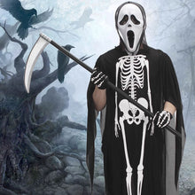 Load image into Gallery viewer, Halloween Scary Costume Grim Reaper Costume for Boys Kids Costume with Gloves Mask Masquerade Cosplay Party Props