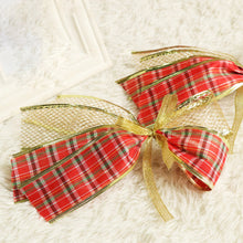 Load image into Gallery viewer, 6.3cm Width Christmas Ribbon Printed Christmas Organza Ribbon For Handmade Wrapping Gift Christmas Decoration DIY Gift Packing