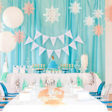 Load image into Gallery viewer, 6PCS Frozen Party Snowflakes Christmas Decoration 3D Hollow Snowflake Paper Garlands Ornament Fake Snow Winter Decorations for Home