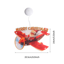 Load image into Gallery viewer, Navidad Christmas Decoration Santa Claus Elk LED Light Suction Cup Window Pendant Lamp Xmas New Year 2024 Home Decor