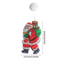 Load image into Gallery viewer, Navidad Christmas Decoration Santa Claus Elk LED Light Suction Cup Window Pendant Lamp Xmas New Year 2024 Home Decor