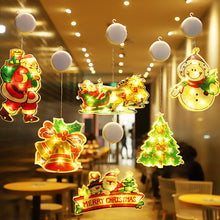 Load image into Gallery viewer, Navidad Christmas Decoration Santa Claus Elk LED Light Suction Cup Window Pendant Lamp Xmas New Year 2024 Home Decor